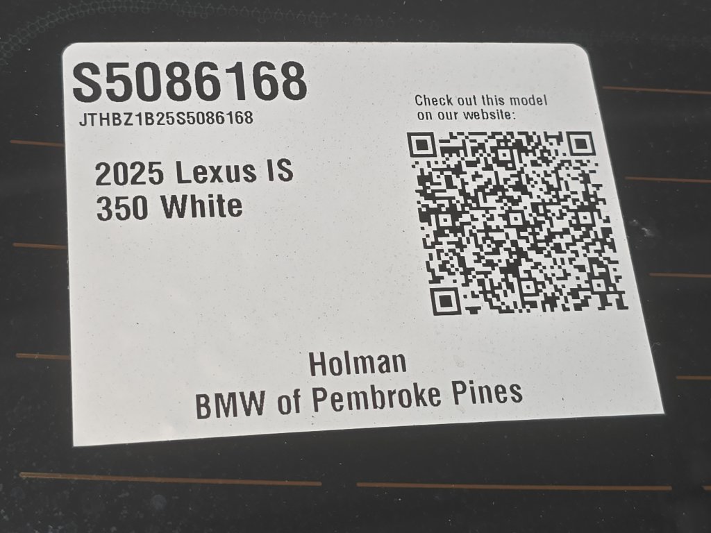 Used 2025 Lexus IS 350 F Sport w/ Accessory Package 2 RWD image 29