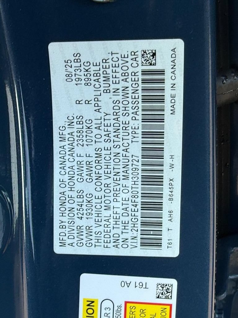 Used 2026 Honda Civic FWD Hybrid Sedan image 31