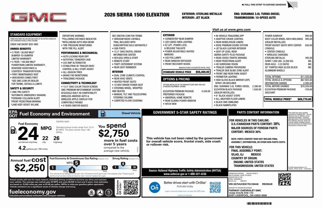 New 2026 GMC Sierra 1500 Elevation w/ Elevation Premium Package image 4