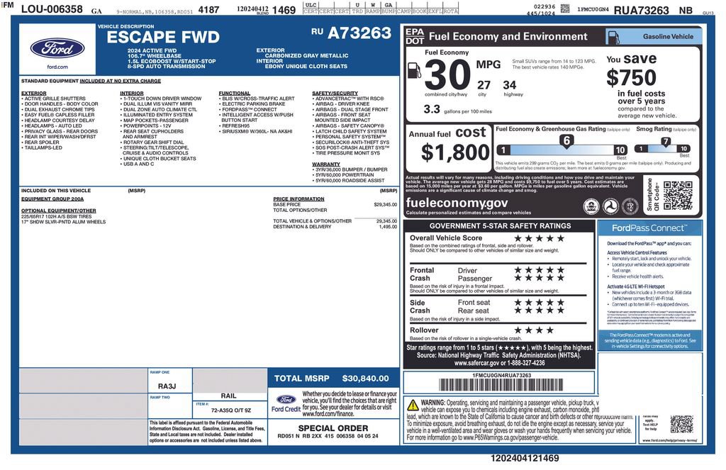 Used 2024 Ford Escape Active FWD image 6