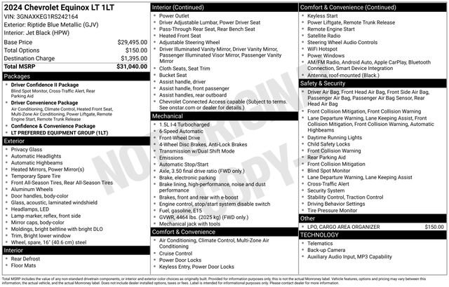 Used 2024 Chevrolet Equinox LT FWD image 7