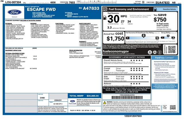 Certified 2025 Ford Escape Active w/ Tech Pack #1 FWD image 32