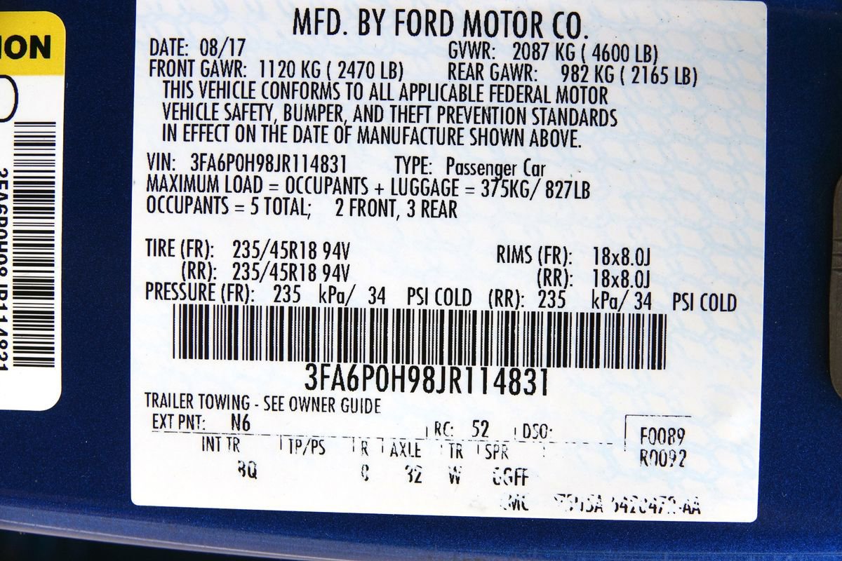 Used 2018 Ford Fusion SE w/ Fusion SE Technology Package image 41