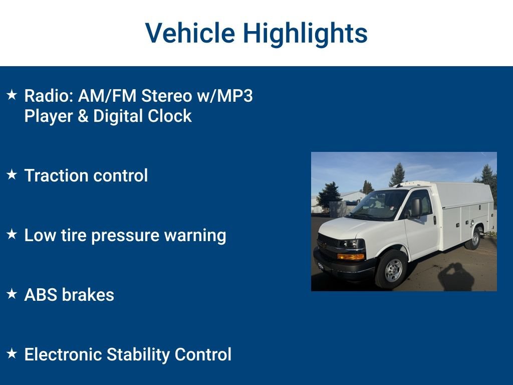 New 2024 Chevrolet Express 3500 w/ Power Convenience Package RWD image 3