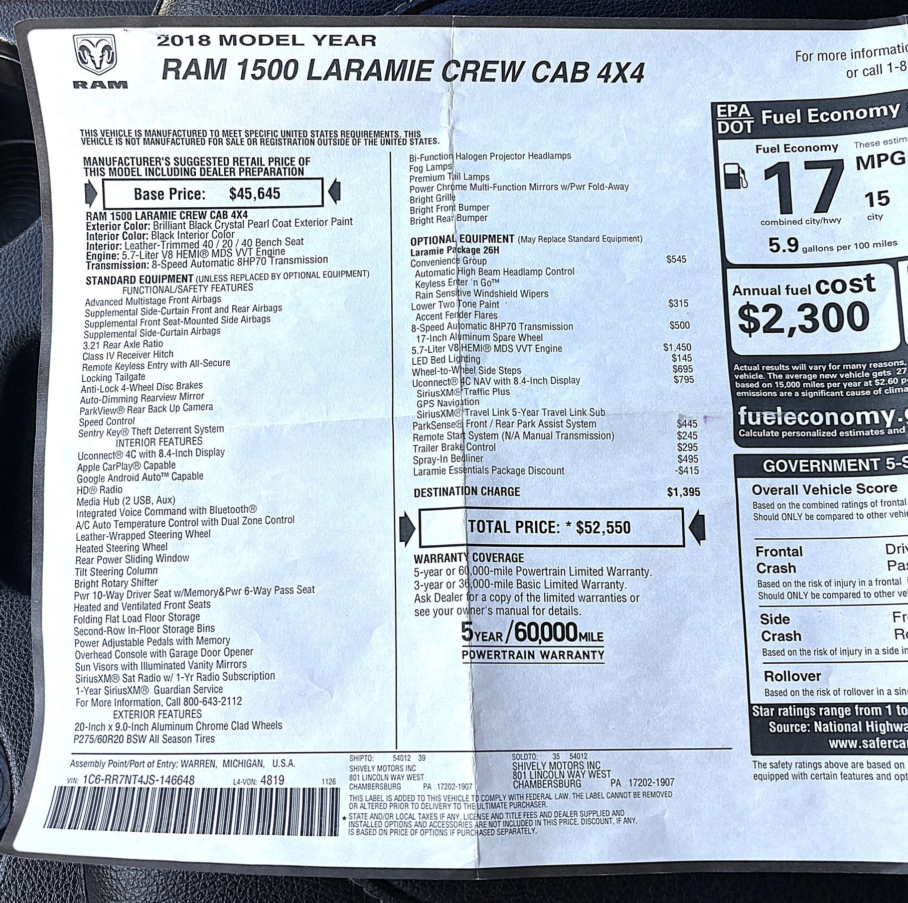 Used 2018 RAM 1500 Laramie w/ Convenience Group image 27