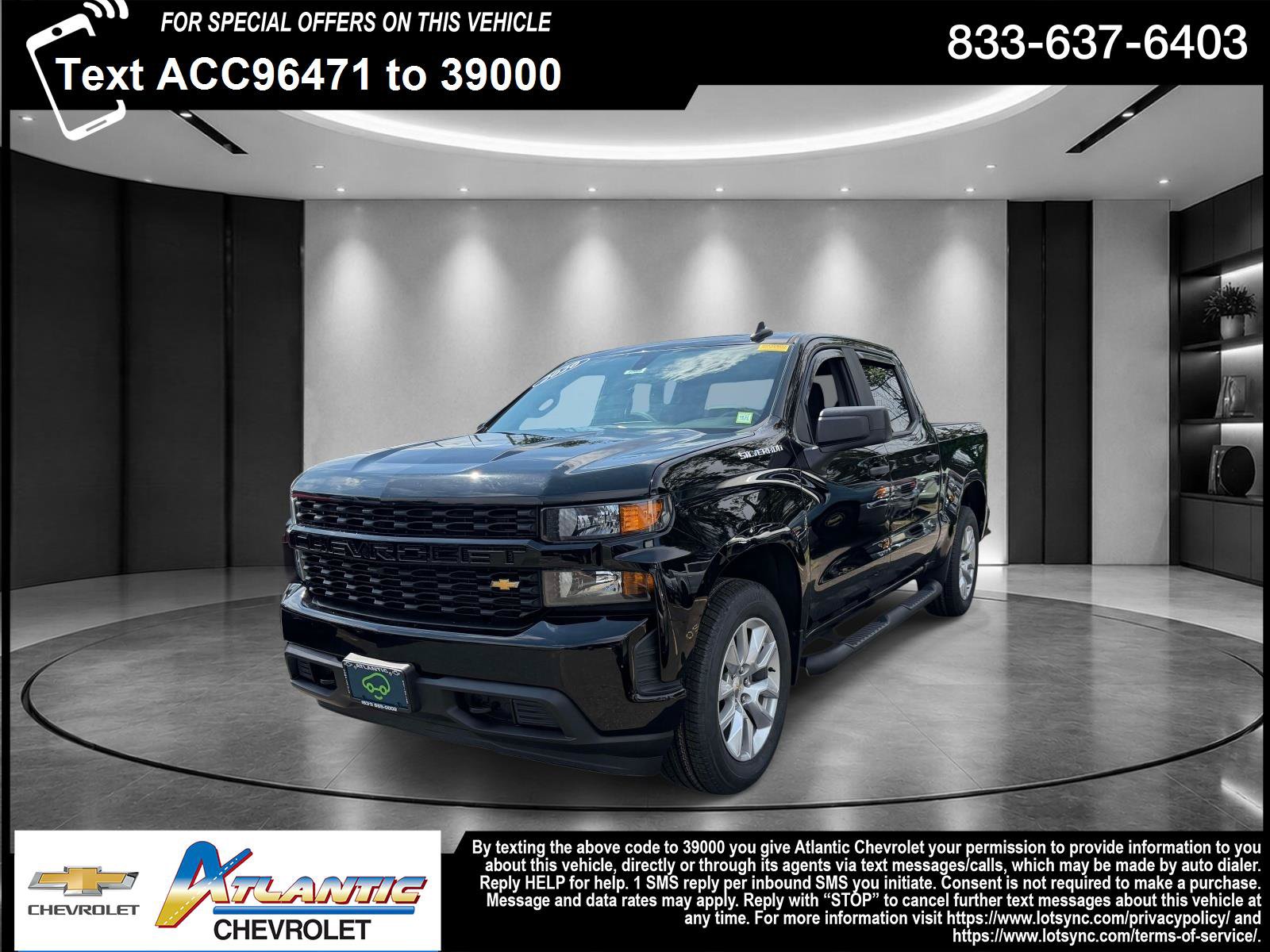 Used 2020 Chevrolet Silverado 1500 Custom w/ Custom Value Package AWD/4WD image 1
