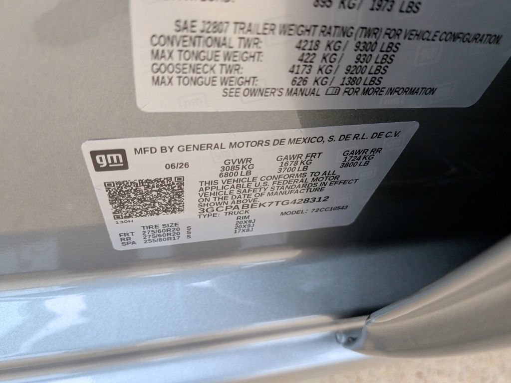 New 2026 Chevrolet Silverado 1500 Custom w/ LPO, Dark Essentials Package RWD image 40