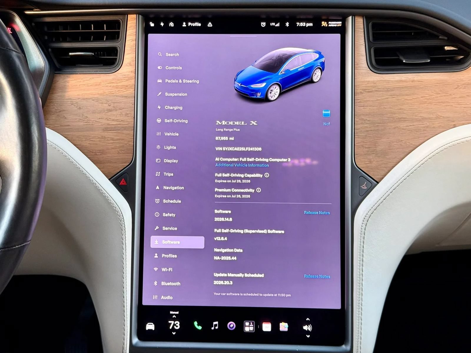 Used 2020 Tesla Model X Long Range AWD/4WD image 16