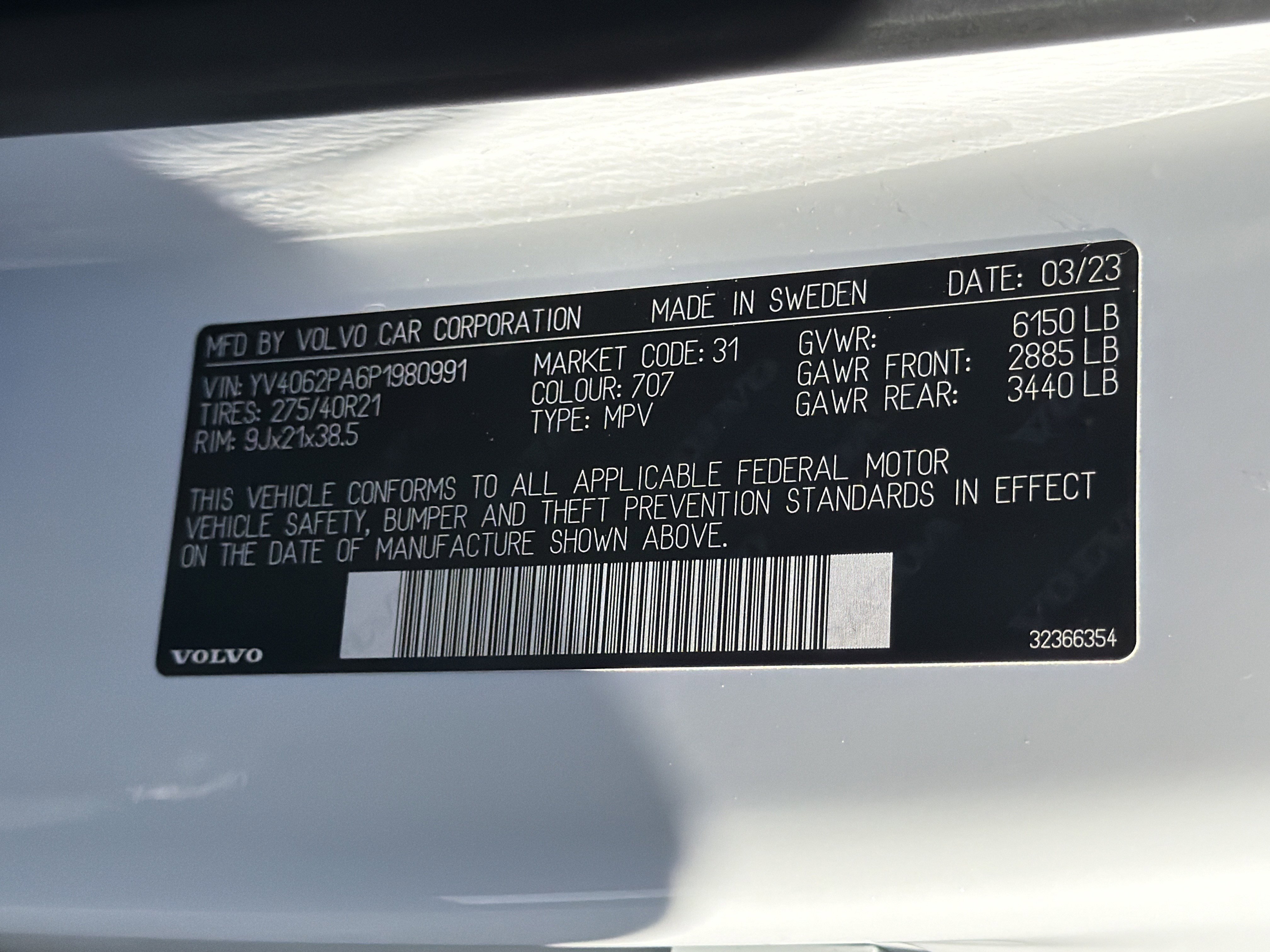 Certified 2023 Volvo XC90 B6 Ultimate image 37