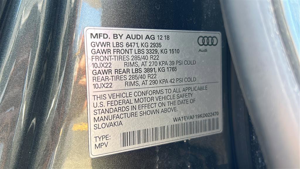 Used 2019 Audi Q8 Premium Plus w/ Premium Plus image 35