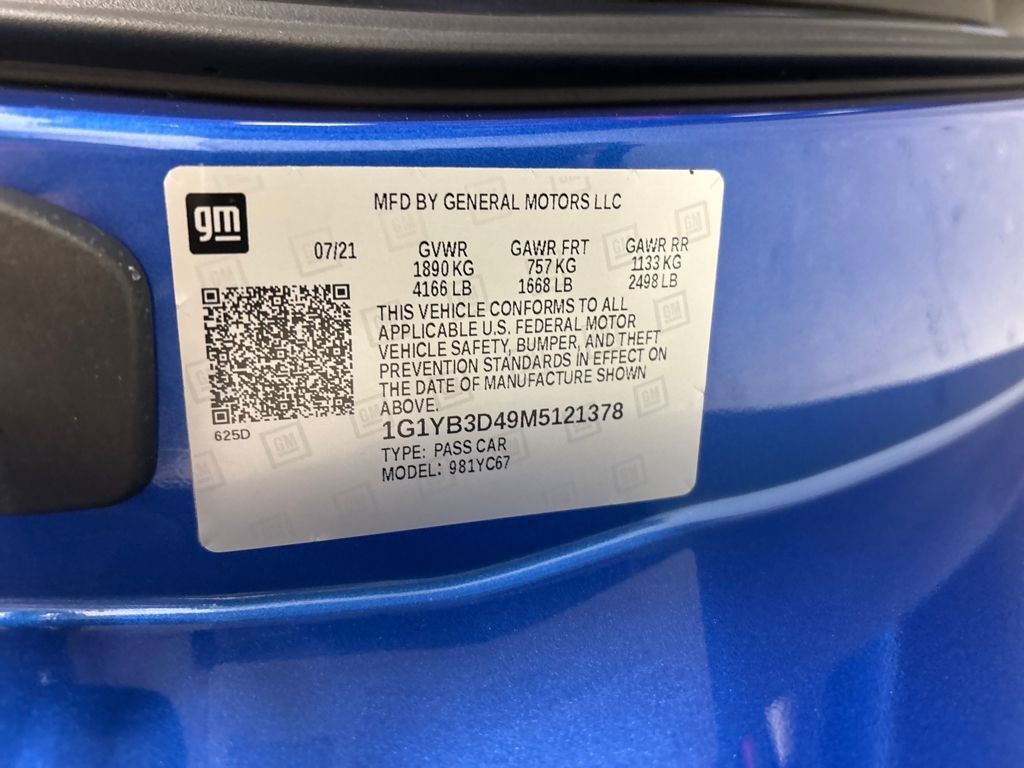 Used 2021 Chevrolet Corvette Stingray Preferred Conv w/ Z51 Performance Package image 30