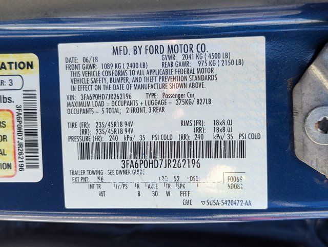 Used 2018 Ford Fusion SE w/ Equipment Group 201A image 34