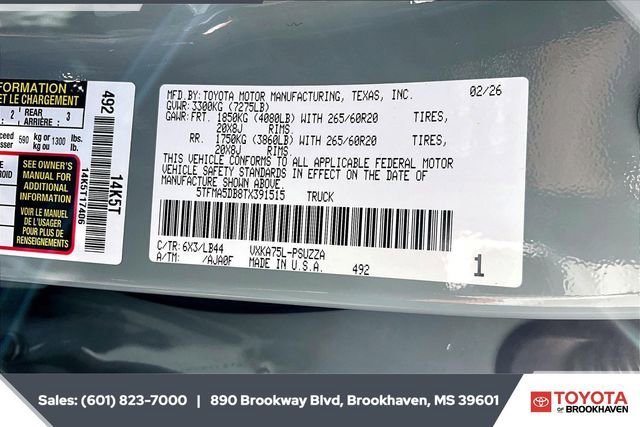 New 2026 Toyota Tundra 1794 Edition image 11