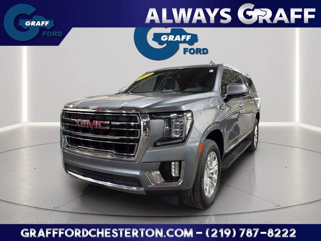 Used 2021 GMC Yukon XL SLT w/ Rear Media and Nav Package image 1