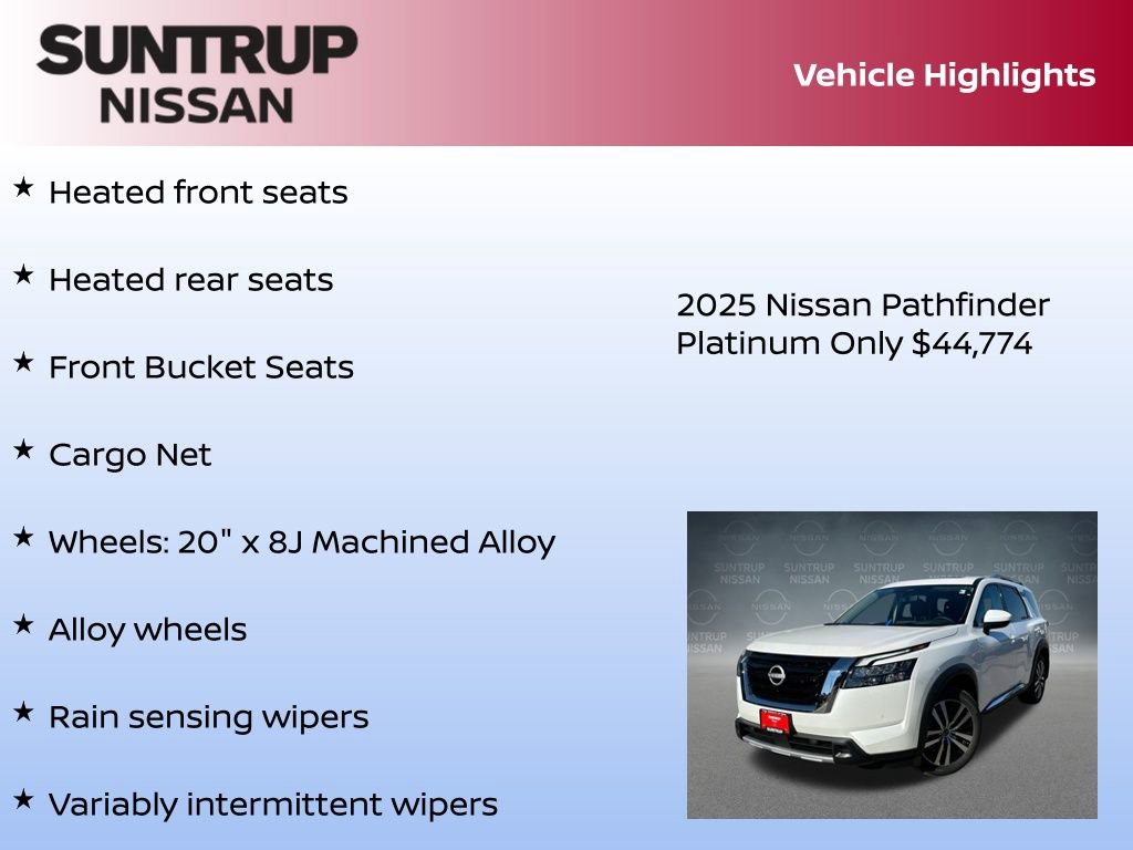 New 2025 Nissan Pathfinder Platinum w/ Cargo Package image 43