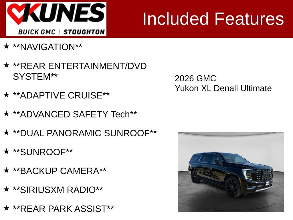 Used 2026 GMC Yukon XL Denali Ultimate AWD/4WD image 2
