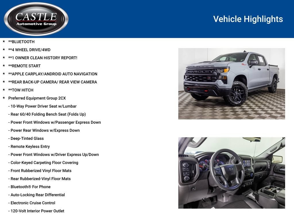 Used 2025 Chevrolet Silverado 1500 Custom Trail Boss AWD/4WD image 3