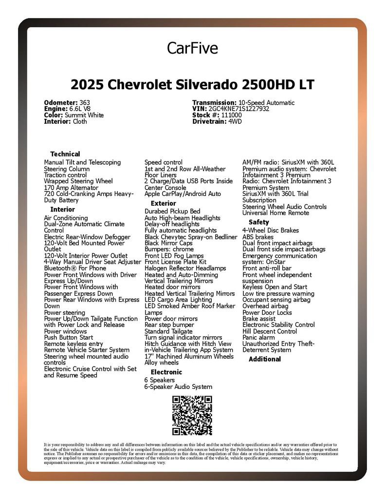 Used 2025 Chevrolet Silverado 2500 LT w/ Safety Package AWD/4WD image 29