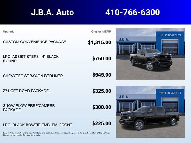 New 2026 Chevrolet Silverado 2500 Custom w/ Custom Convenience Package image 5