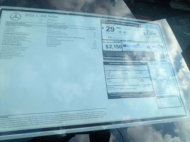 New 2026 Mercedes-Benz C 300 Sedan image 18