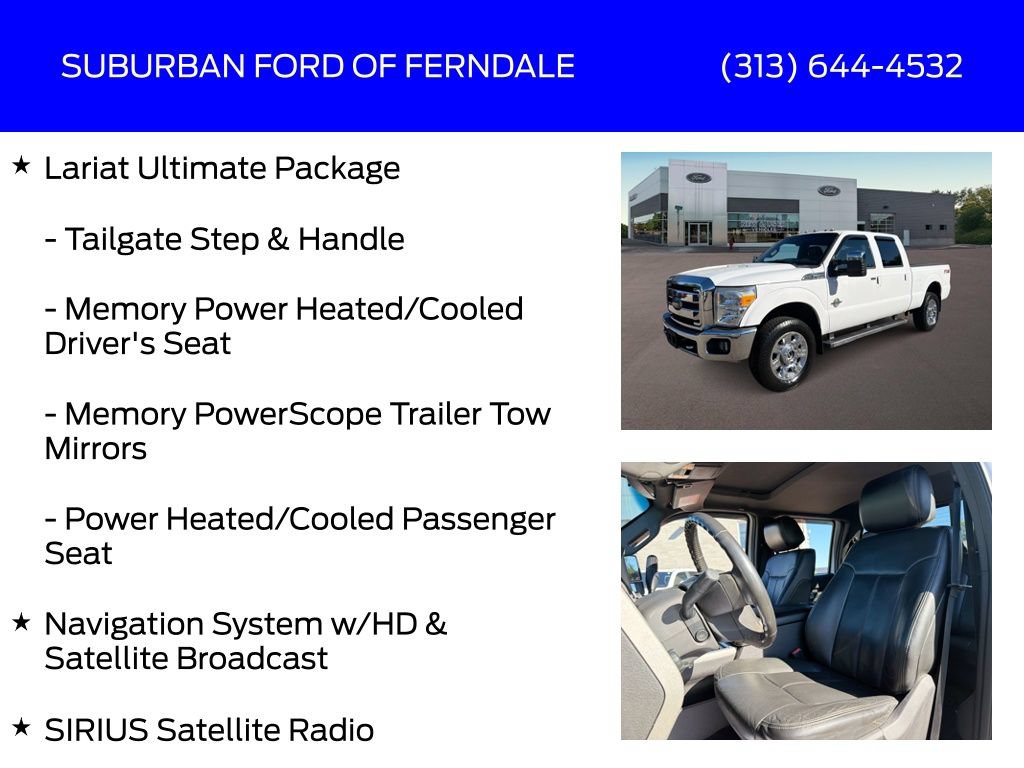 Used 2013 Ford F350 Lariat w/ Lariat Ultimate Pkg AWD/4WD image 13