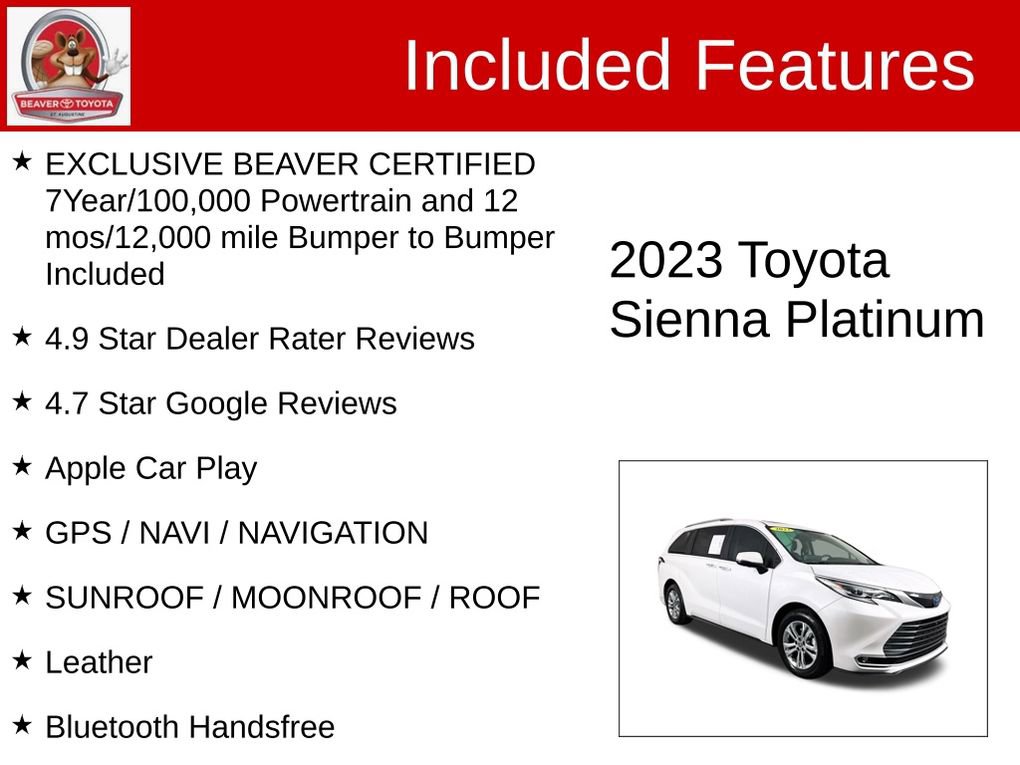 Used 2023 Toyota Sienna Platinum image 4