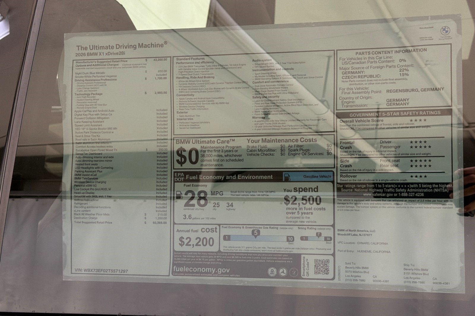 Used 2026 BMW X1 xDrive28i w/ Technology Package AWD/4WD image 28