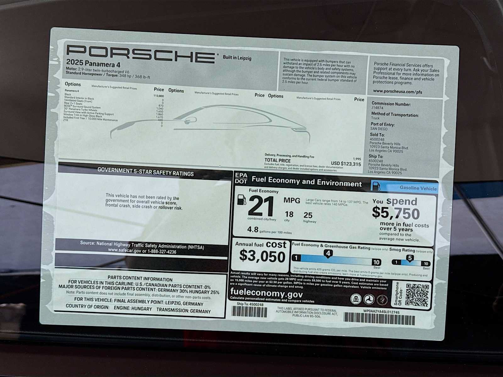 New 2025 Porsche Panamera 4 AWD/4WD image 35