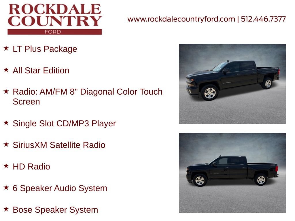Used 2016 Chevrolet Silverado 1500 LT w/ All Star Edition AWD/4WD image 7