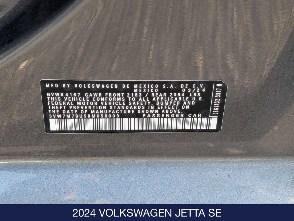 Certified 2024 Volkswagen Jetta SE FWD image 33