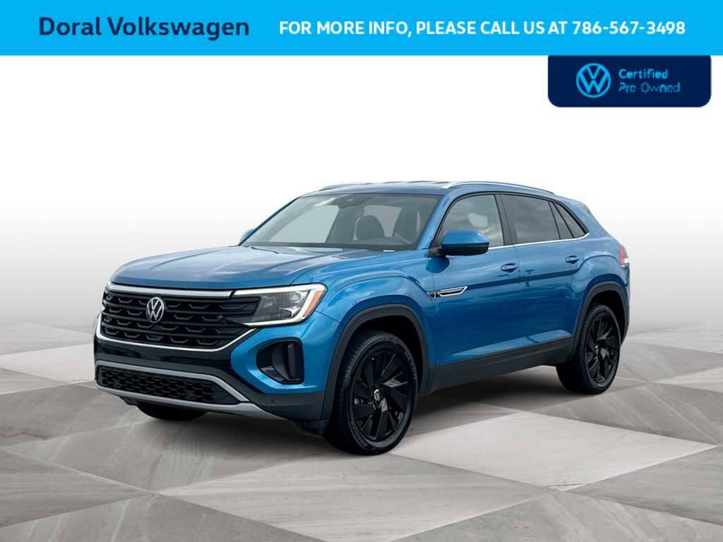 Certified 2024 Volkswagen Atlas Cross Sport SE w/ Black Wheel Package