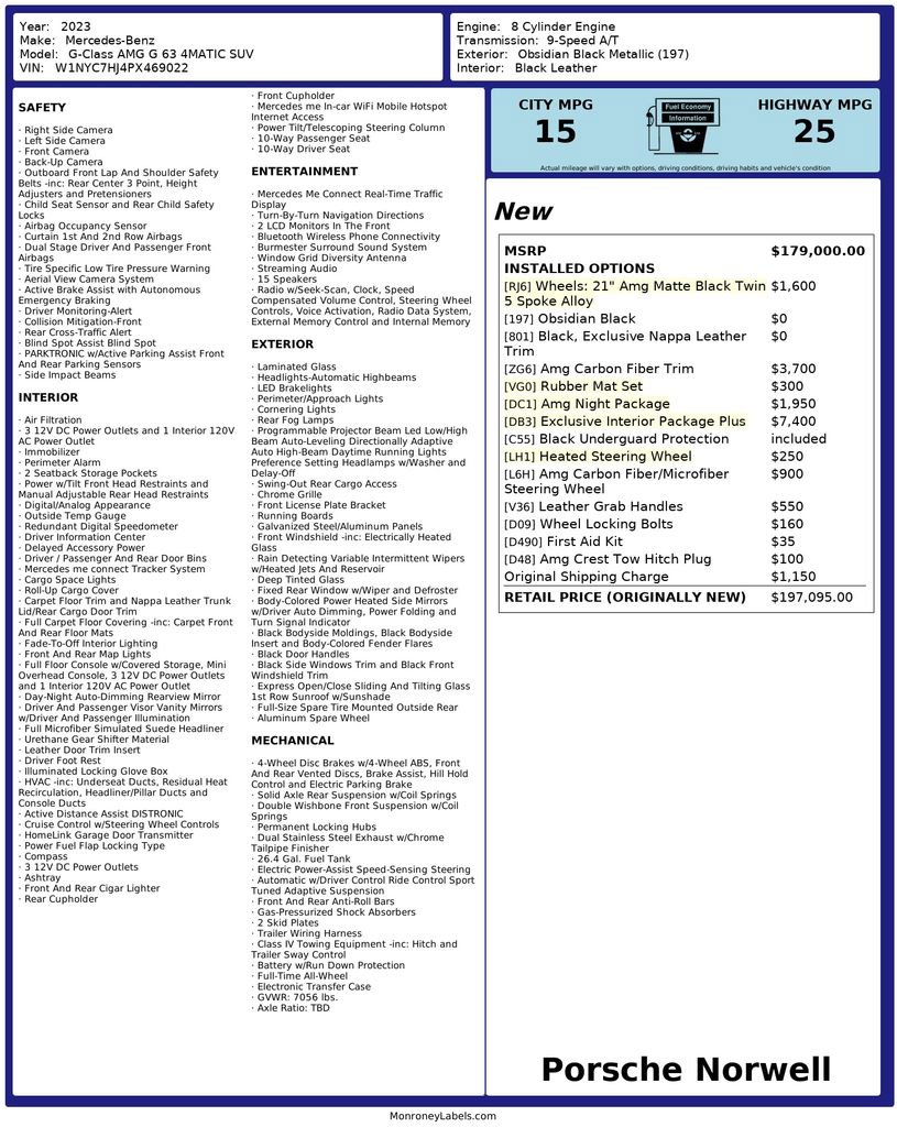 Used 2023 Mercedes-Benz G 63 AMG 4MATIC image 6