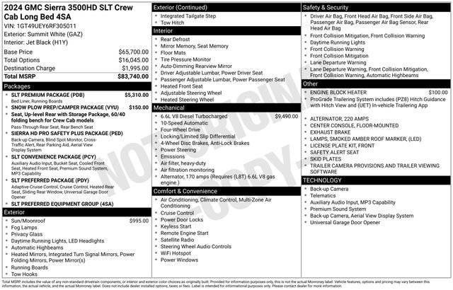 Used 2024 GMC Sierra 3500 SLT w/ SLT Premium Package image 47