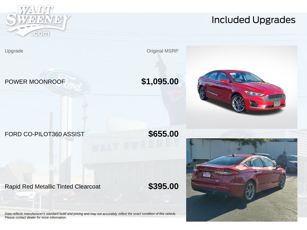 Certified 2020 Ford Fusion SEL FWD image 12