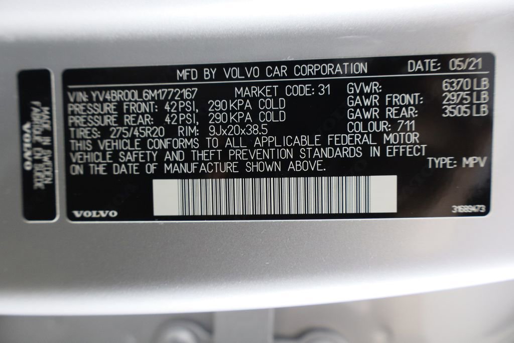 Used 2021 Volvo XC90 T8 Inscription Expression image 38