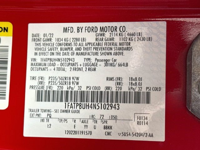 Used 2022 Ford Mustang Premium RWD image 37