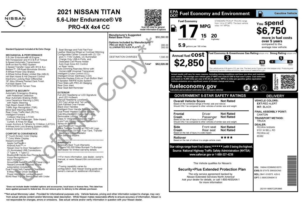 Used 2021 Nissan Titan PRO-4X AWD/4WD image 4