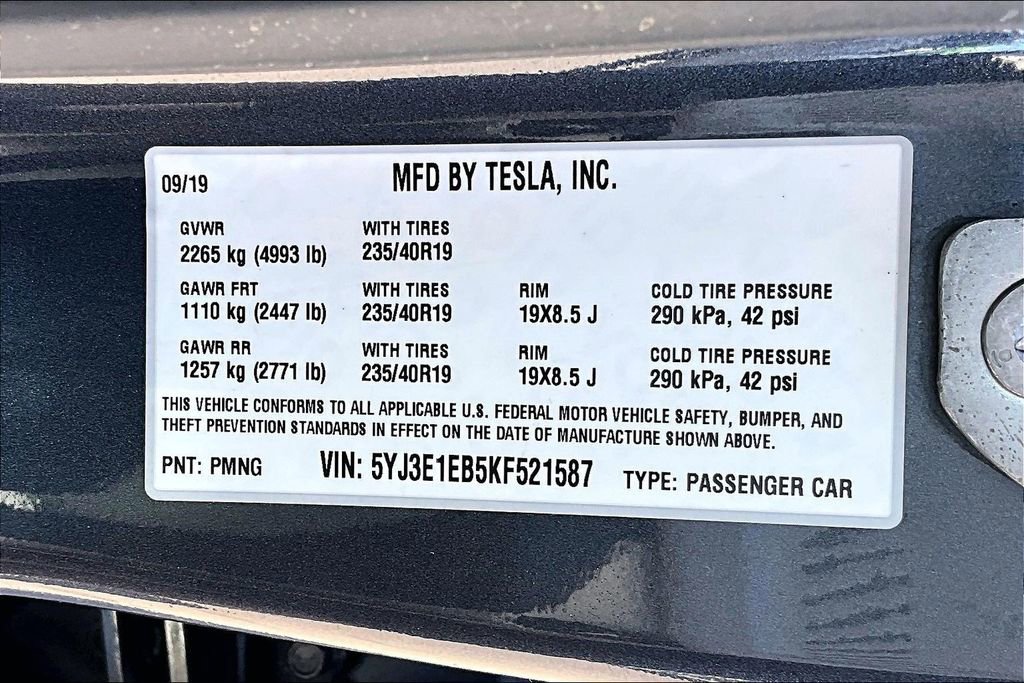 Used 2019 Tesla Model 3 Long Range AWD/4WD image 29