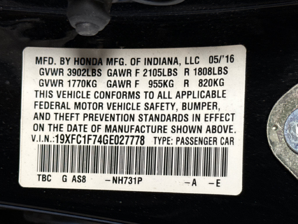 Used 2016 Honda Civic EX-L image 23