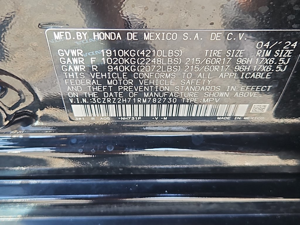 Certified 2024 Honda HR-V EX-L image 14
