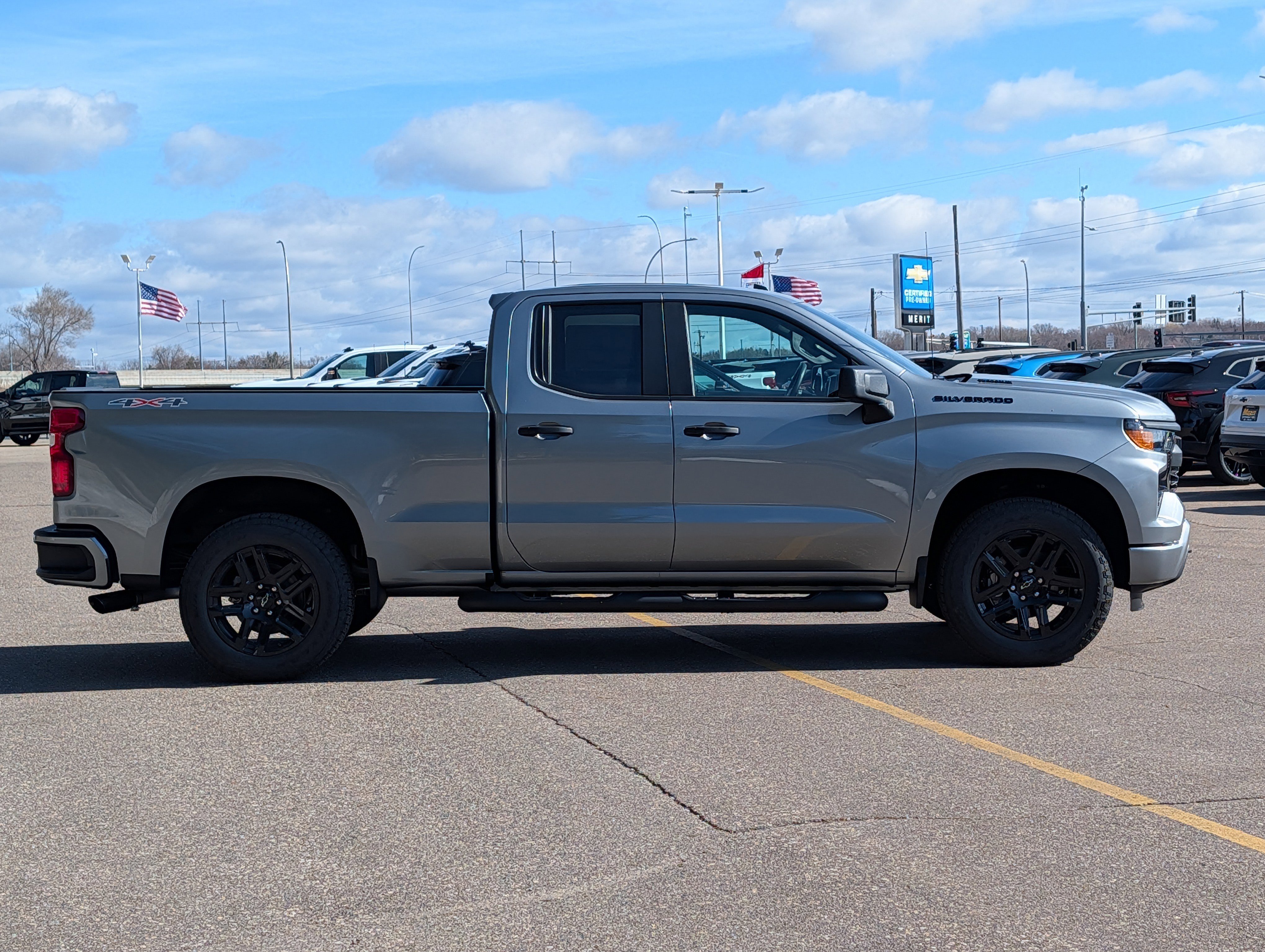 New 2026 Chevrolet Silverado 1500 Custom w/ Turbomax Blackout Package AWD/4WD image 2