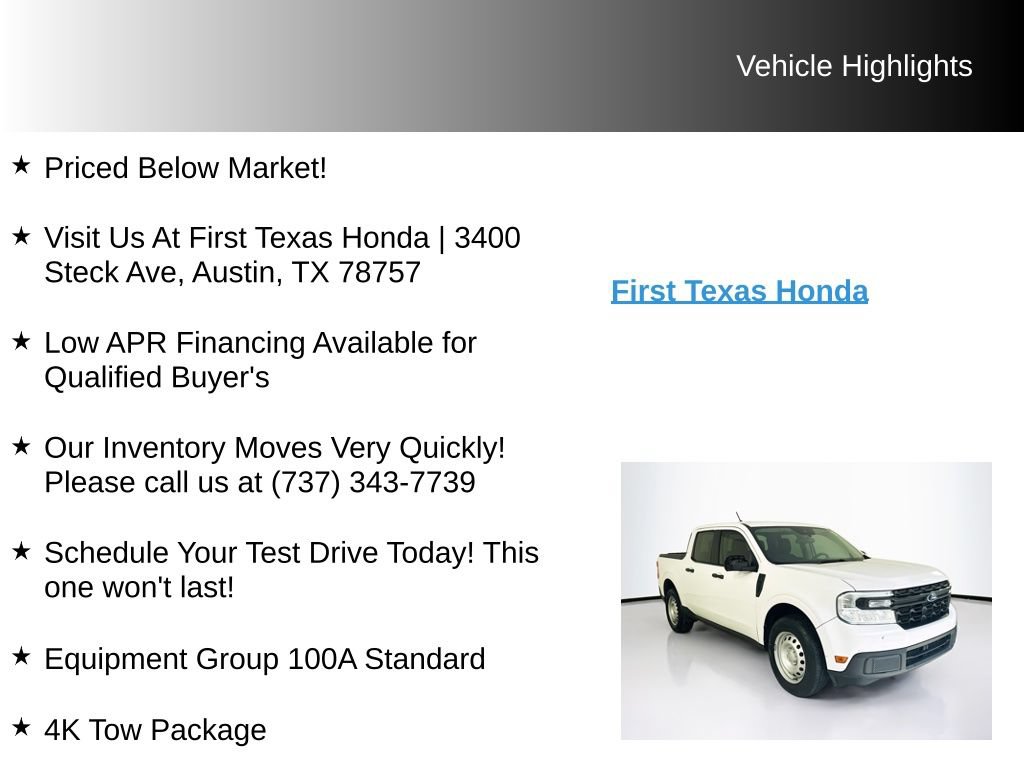 Used 2024 Ford Maverick XL w/ Equipment Group 100A Standard AWD/4WD image 9