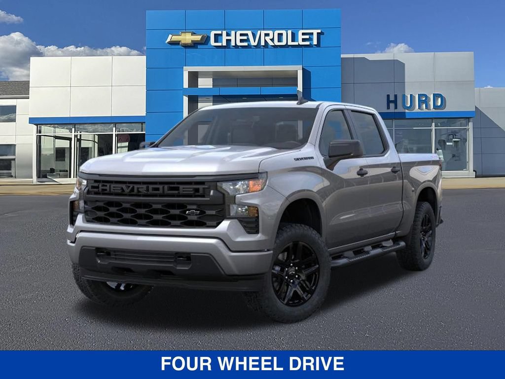 New 2026 Chevrolet Silverado 1500 Custom w/ Turbomax Blackout Package AWD/4WD image 9