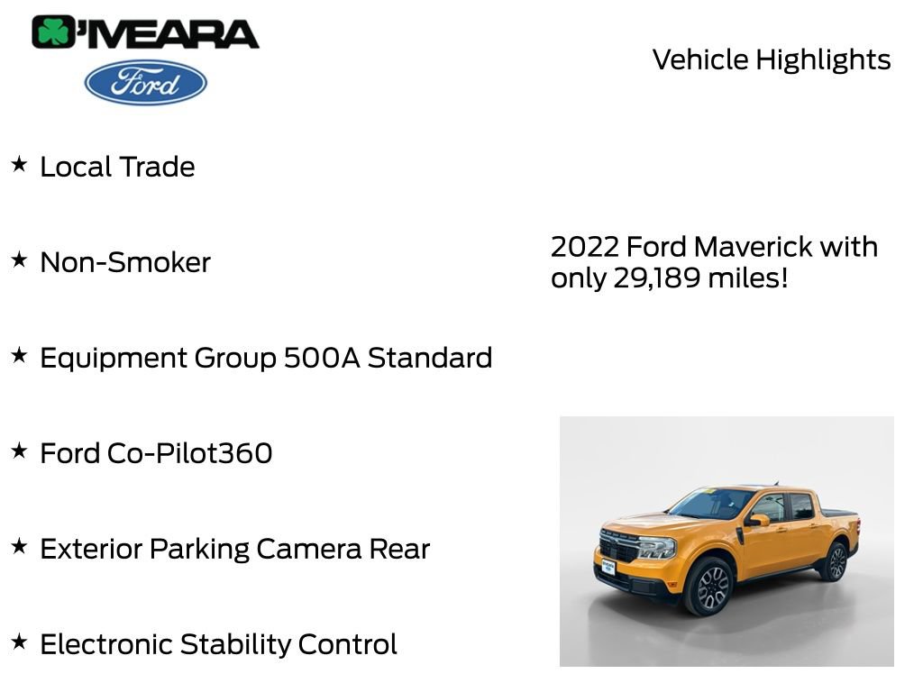 Used 2022 Ford Maverick Lariat w/ Lariat Luxury Package FWD image 8