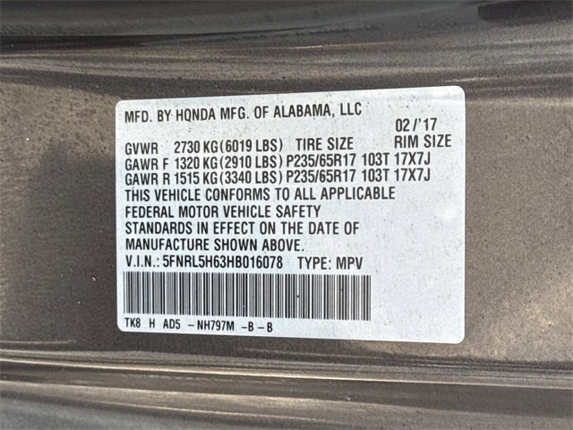 Used 2017 Honda Odyssey EX-L image 38