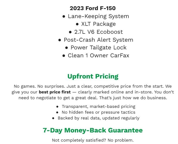 Used 2023 Ford F150 XLT w/ Equipment Group 301A Mid image 2