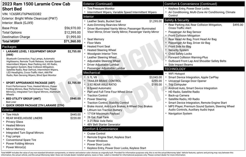 Used 2023 RAM 1500 Laramie AWD/4WD image 5