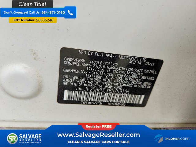 Used 2011 Subaru Forester 2.5X Premium w/ All-Weather Pkg AWD/4WD image 16