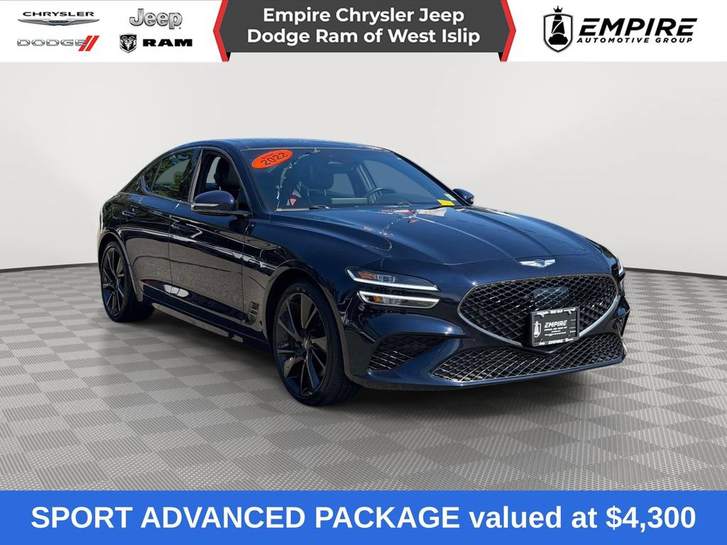 Used 2022 Genesis G70 3.3T w/ Sport Advanced Package