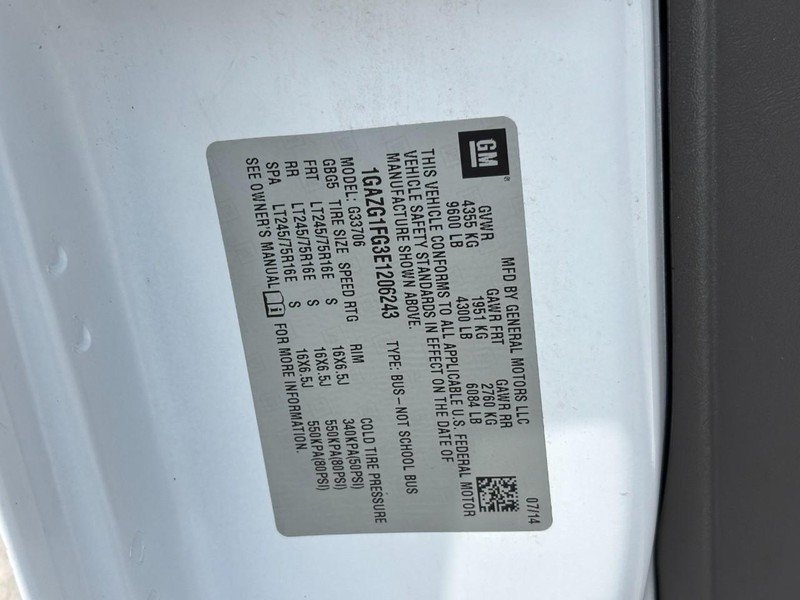 Used 2014 Chevrolet Express 3500 LT w/ LT Preferred Equipment Group RWD image 23